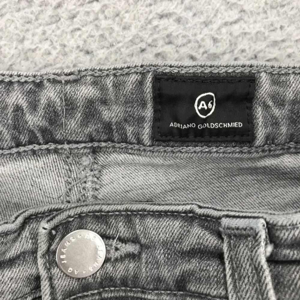 AG Jeans‎ Size 29 The Isabelle Button Up Hi-Rise Straight Crop Gray Denim - Picture 5 of 14